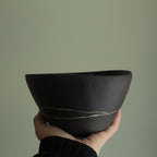 White line bowl