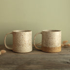 400ml White speckled mug