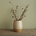 White speckled vase - small