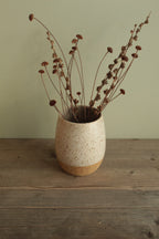 White speckled vase - small