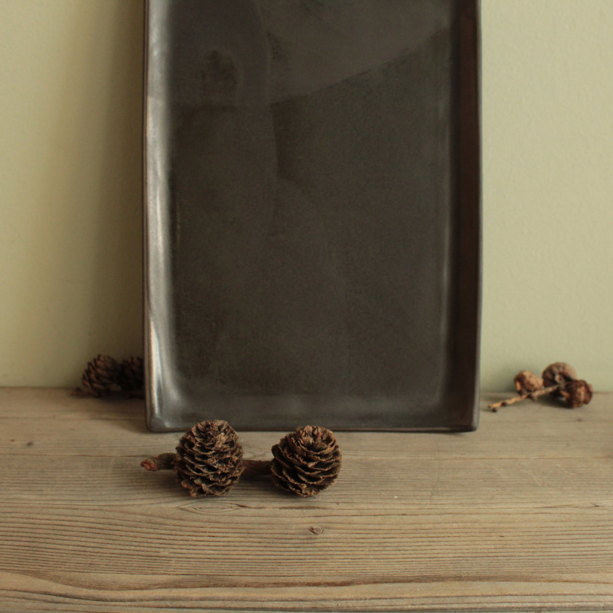 Rectangular serving platter - black