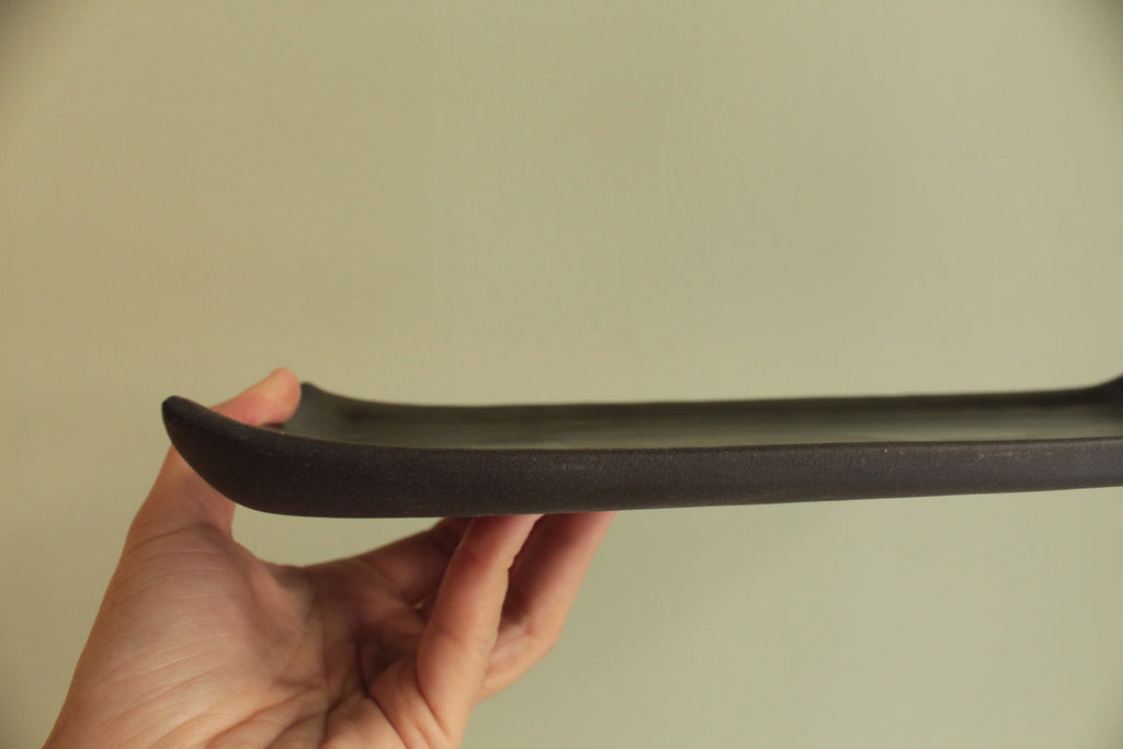 Rectangular serving platter - black