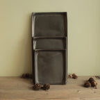 Rectangular serving platter - black