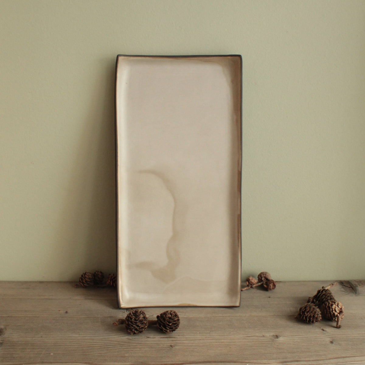 Rectangular serving platter - cream white