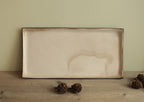 Rectangular serving platter - cream white