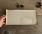 Rectangular serving platter - cream white
