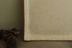 Rectangular serving platter - white speckled