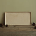 Rectangular serving platter - white speckled