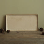 Rectangular serving platter - white speckled