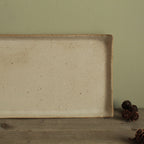 Rectangular serving platter - white speckled