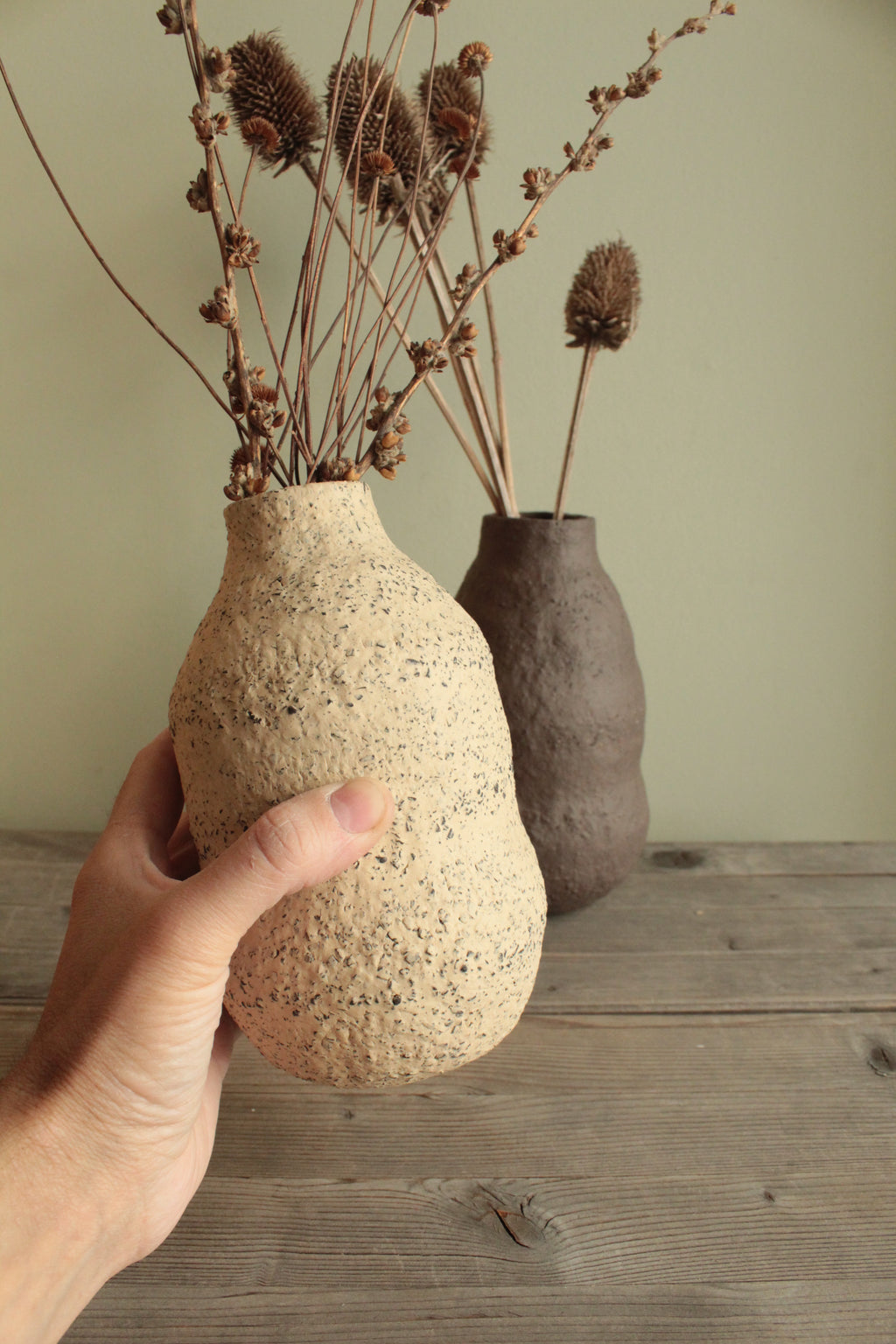 Double bellied small vase