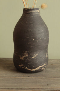 Marble double bellied small vase