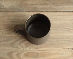 200ml Black on black mug