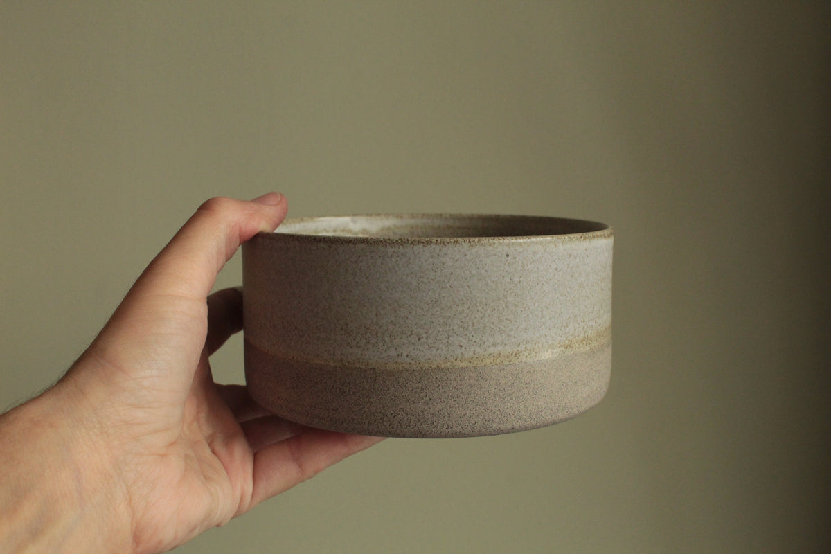 Grey serving bowl - small