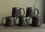Load image into Gallery viewer, 400ml Dark sage mug with drippings

