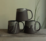 Load image into Gallery viewer, 400ml Dark sage mug with drippings
