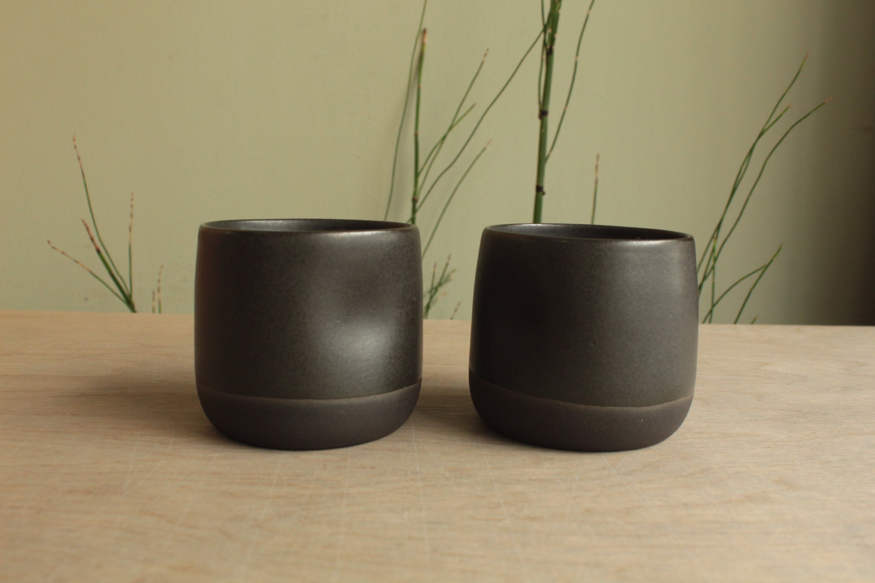 Black on black thumb cup