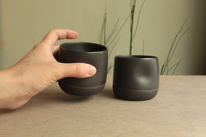 Black on black thumb cup