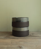 Dark sage serving bowl - small