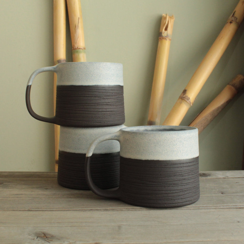 300ml Textured ice white mug