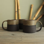 300ml Textured brown mug