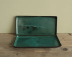 Rectangular serving platter - botanical green