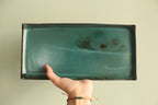 Rectangular serving platter - botanical green