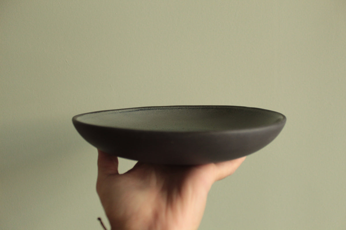 Semi-deep plate (Dark sage)