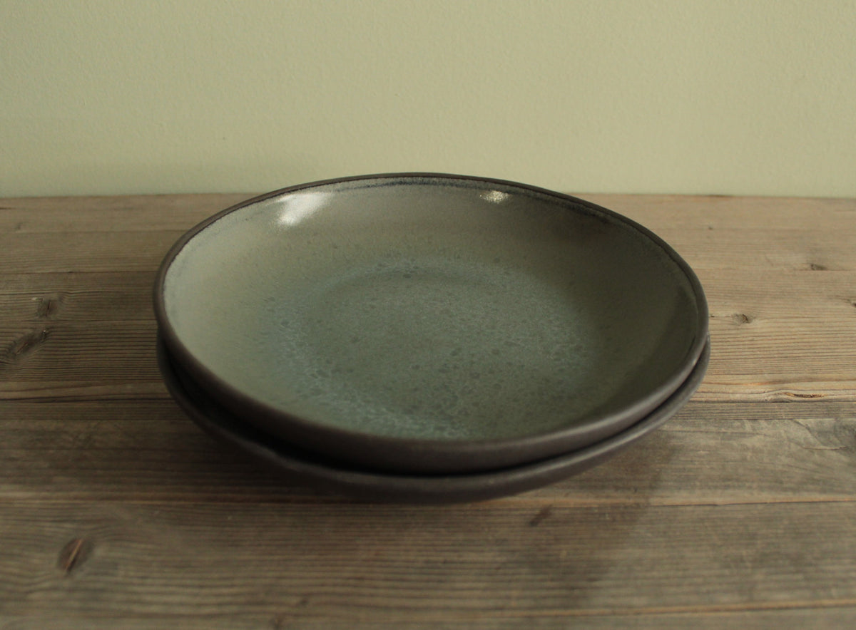 Semi-deep plate (Dark sage)