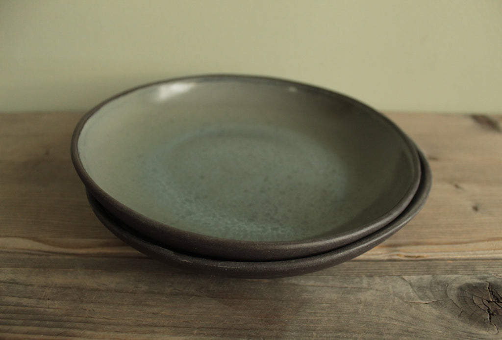Semi-deep plate (Dark sage)