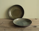 Load image into Gallery viewer, Semi-deep plate (Dark sage)
