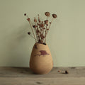 Red dino vase