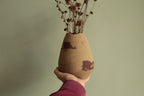 Red dino vase