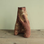 Red cave vase