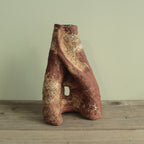 Red cave vase