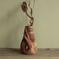 Red cave vase