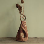 Red cave vase