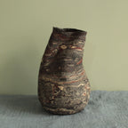 Crumpled geology vase