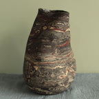 Crumpled geology vase