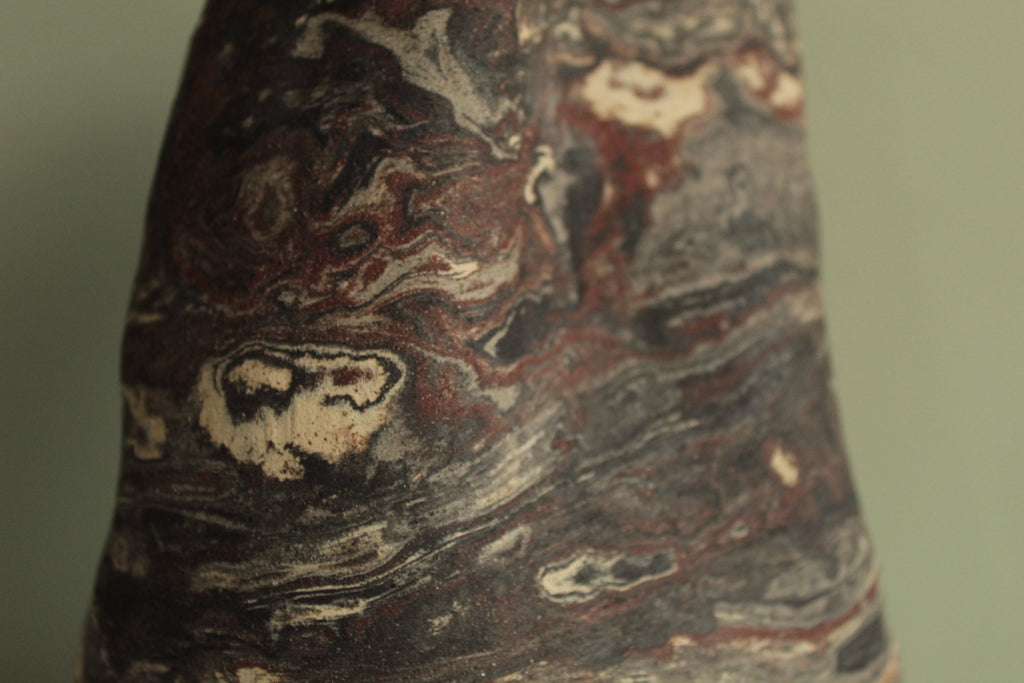 Crumpled geology vase