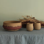 Load image into Gallery viewer, Red stripe serving bowl
