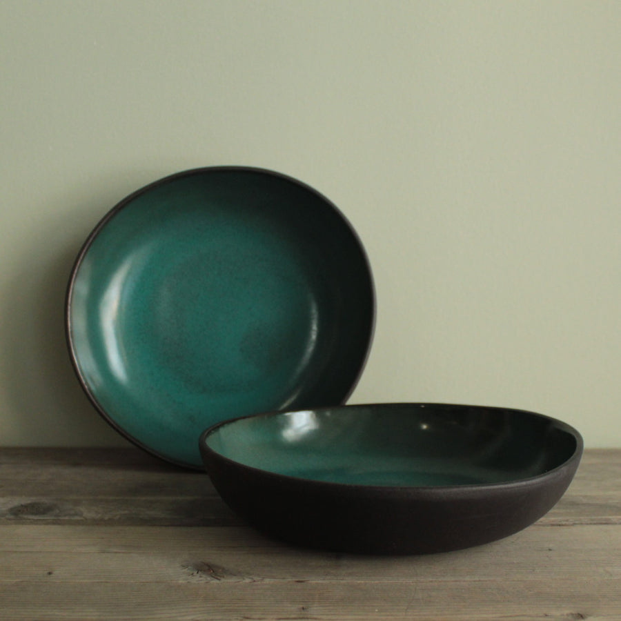 Botanical Green pasta plate
