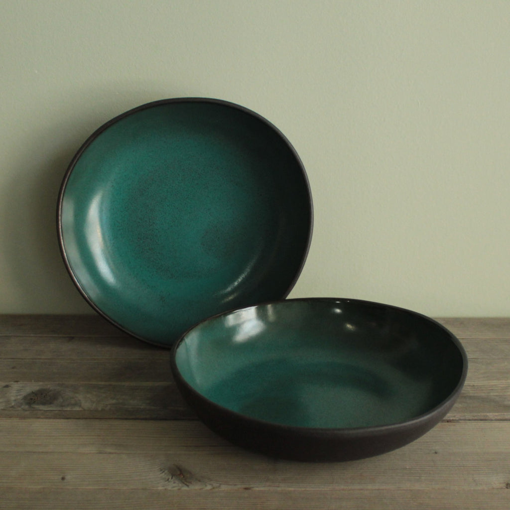 Botanical Green pasta plate