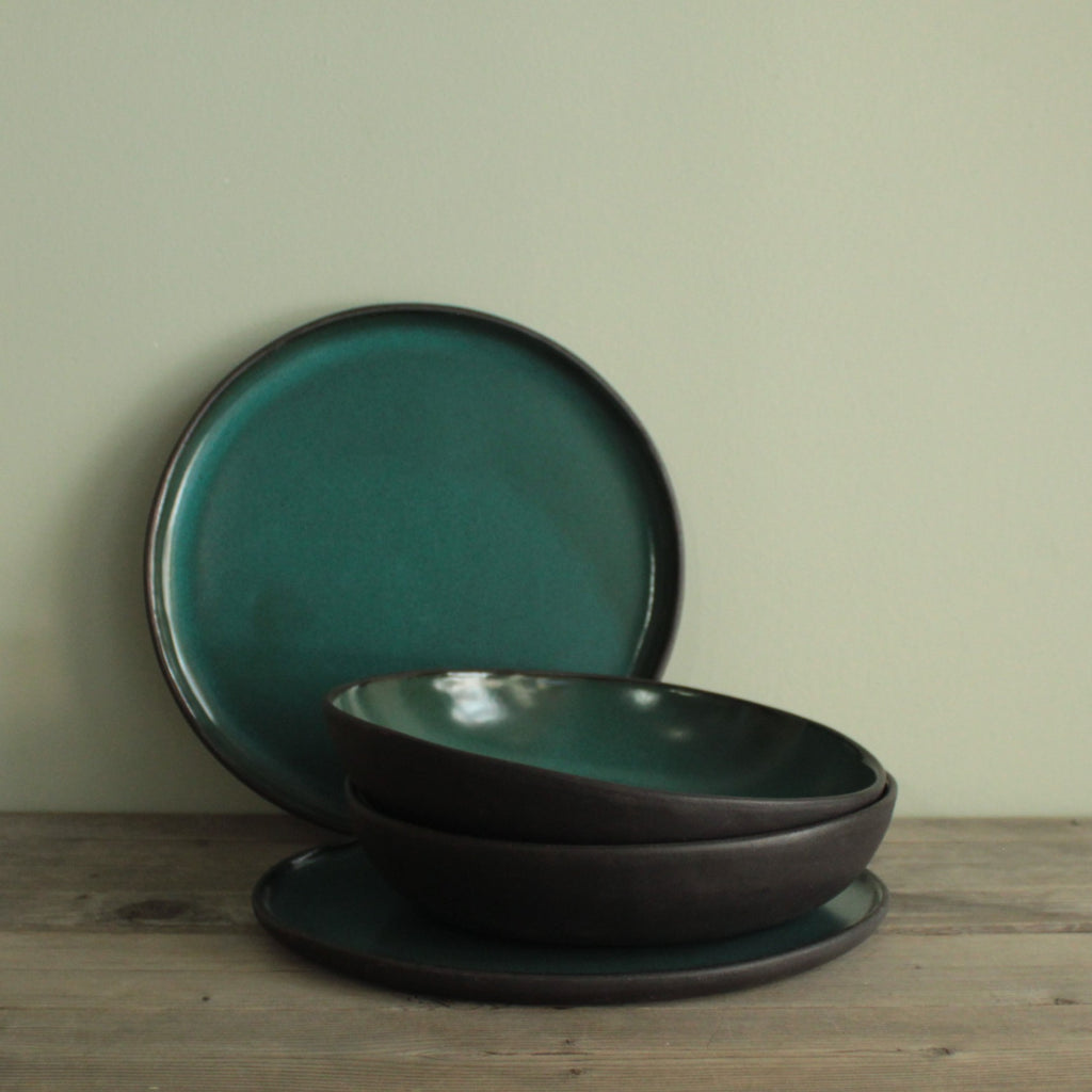 Botanical Green pasta plate