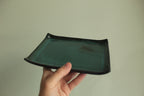 Rectangular serving platter - botanical green
