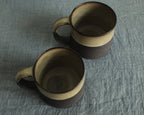 300ml Textured brown mug