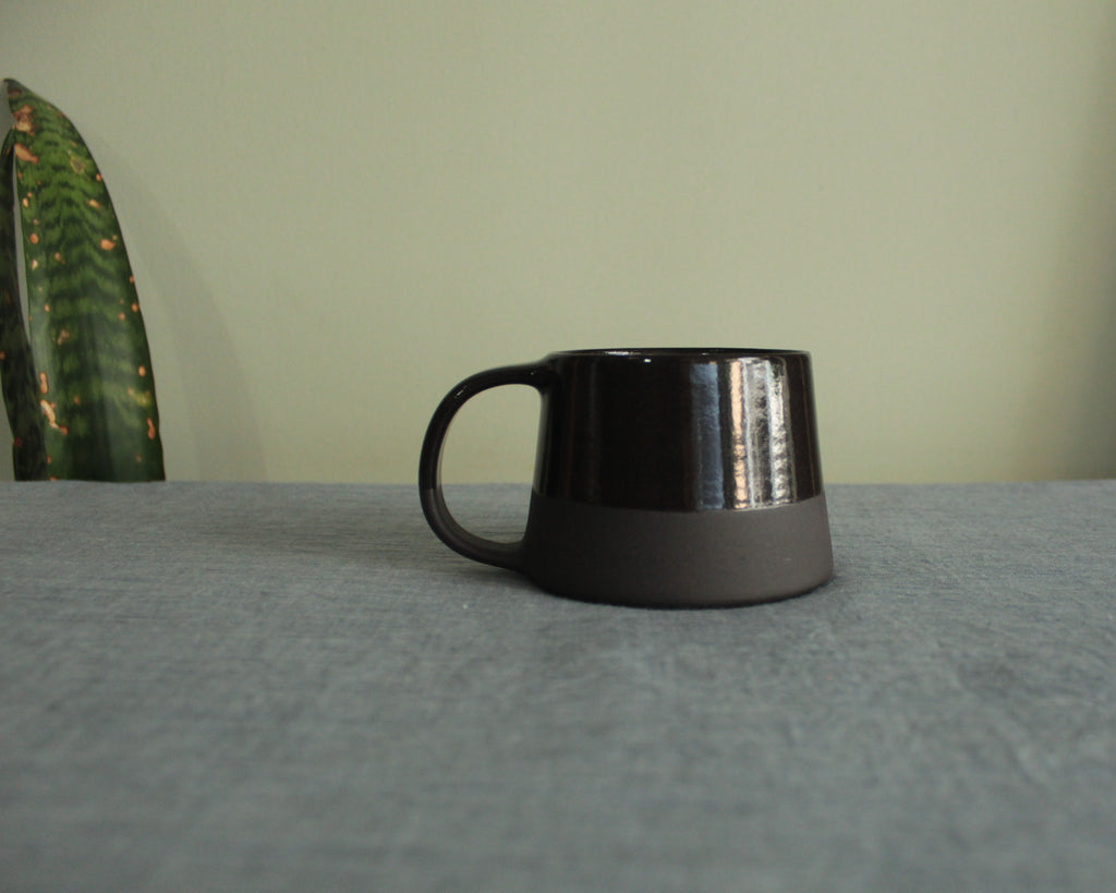 300/400ml Glossy black mug