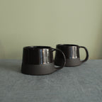 300/400ml Glossy black mug