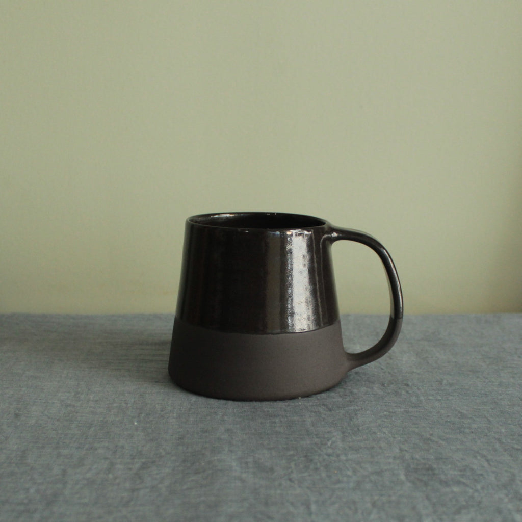 300/400ml Glossy black mug