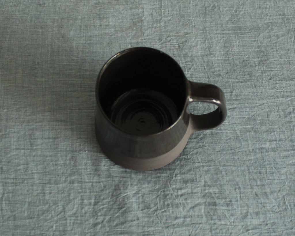 300/400ml Glossy black mug